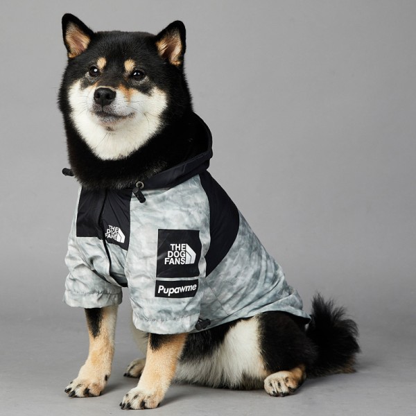 Windproof and Rainproof New Dog Large Dog Raincoat in the North Dog Pet Cool Jacket