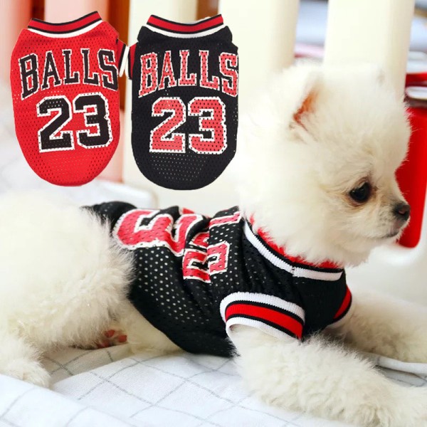 Pet Dog Thin Section 23 Fashion Sports Jersey Breathable Vest Chihuahua Small And Medium Dog Clothes